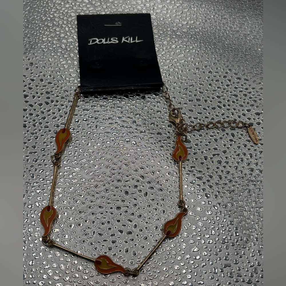 NWT Dolls Kill Campfire Necklace